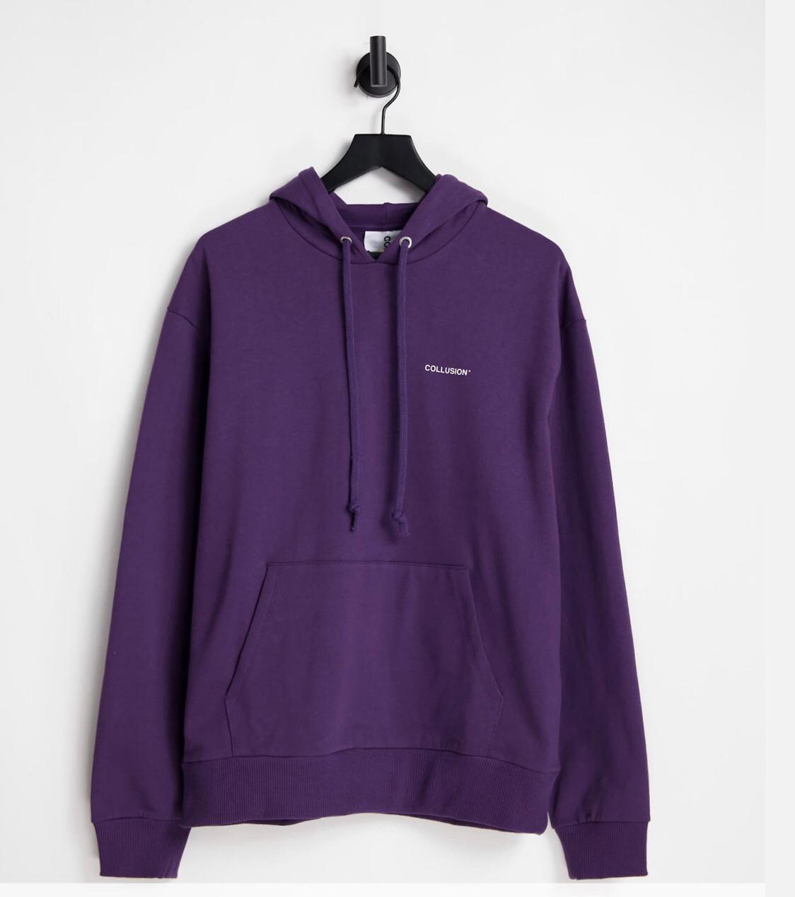 COLLUSION OVERSIZE HOODIE - UNISEX