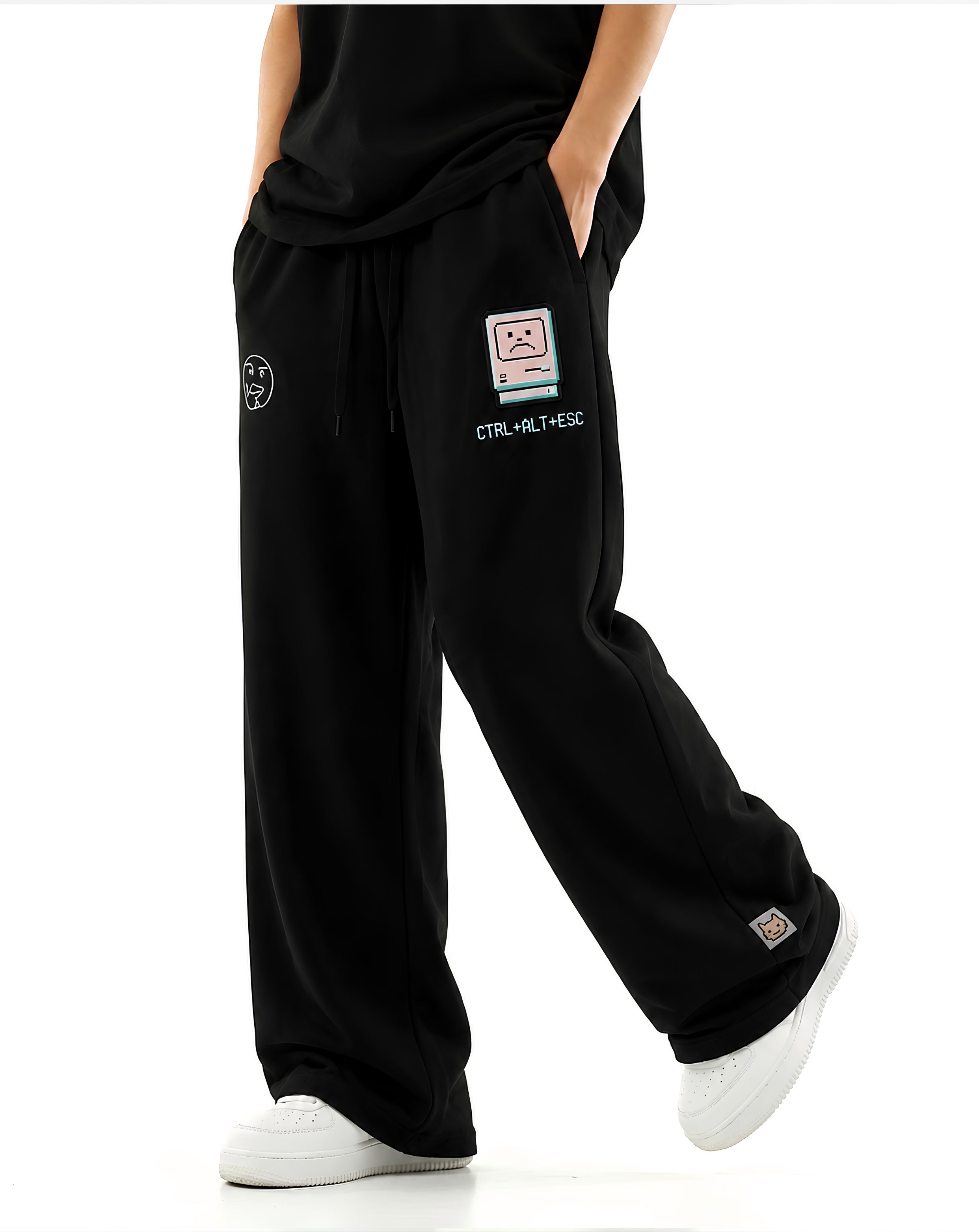 APEX WIDE-LEG TROUSER // Y2K GLITCH TROUSER