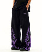 APEX WIDE-LEG TROUSER // PURPLE-FLAME ( PREMIUM EDITION )